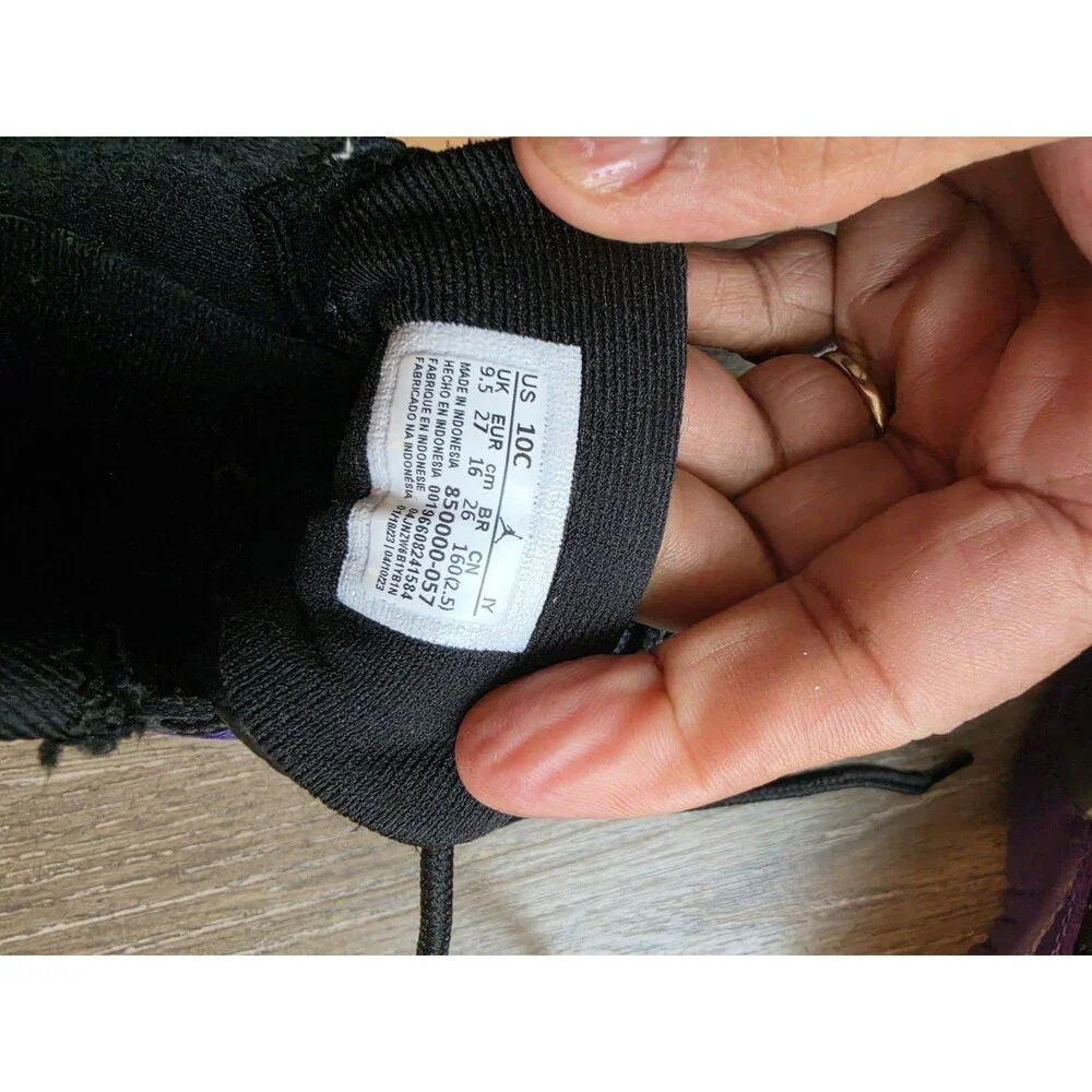 Nike Air Jordan 12 Retro Field Purple Black  850000-057 Toddlers Size 10C